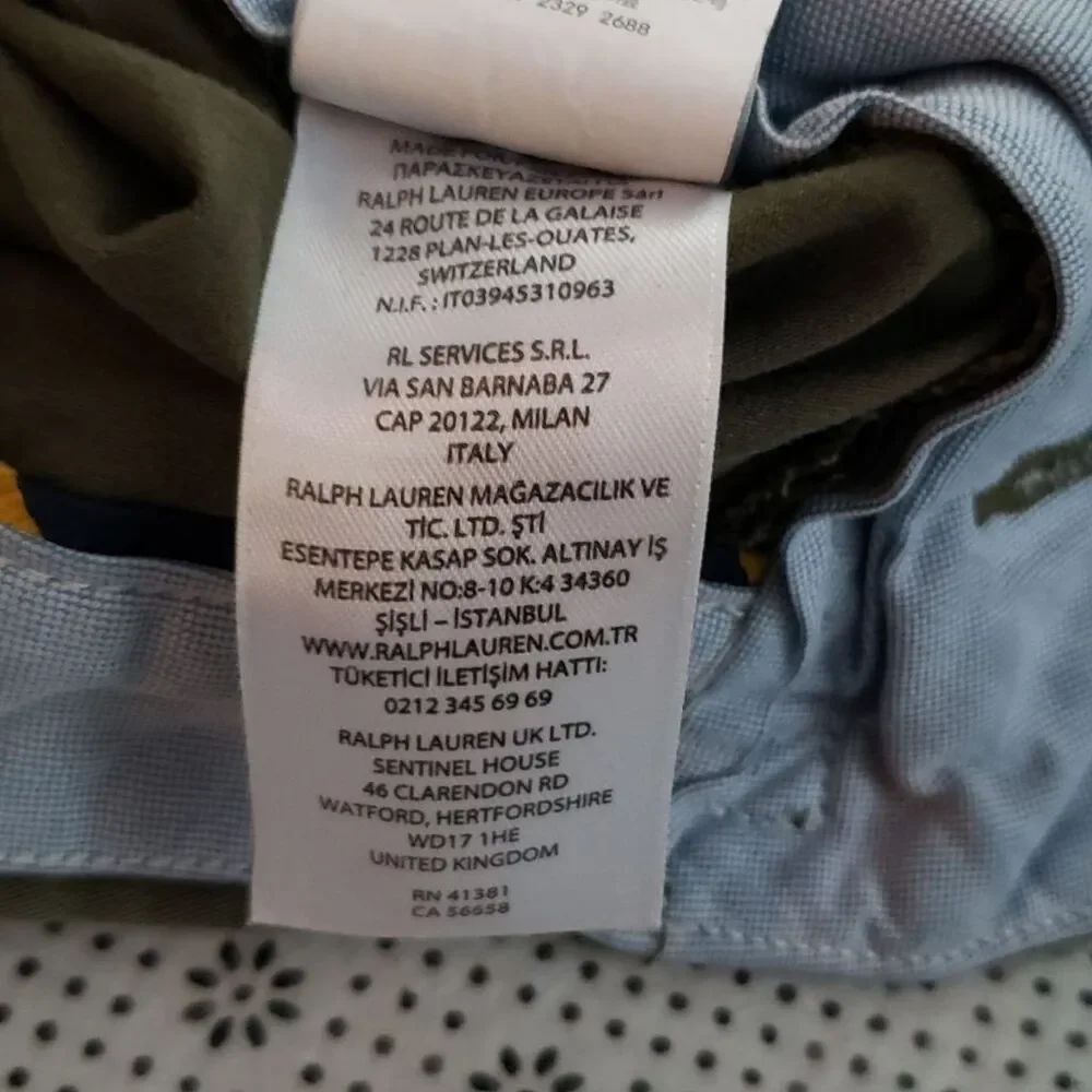 Polo Ralph Lauren Stretch Straight Fit Chino Pants 36x34 Olive Green 36/34